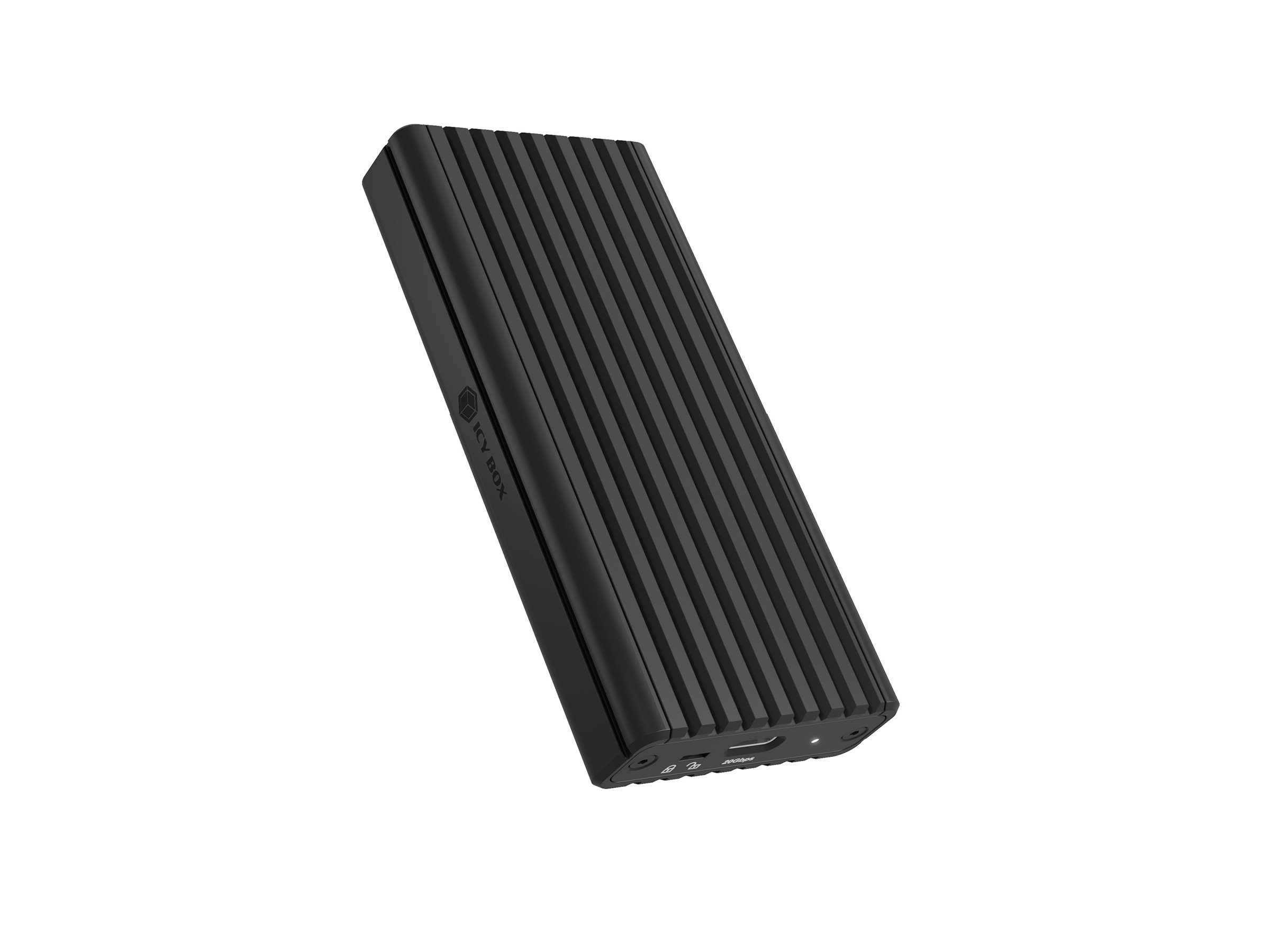 ICY BOX IB-1917M-C32a M.2 NVMe SSD-Gehäuse USB 3.2 Gen 2x2 Schwarz