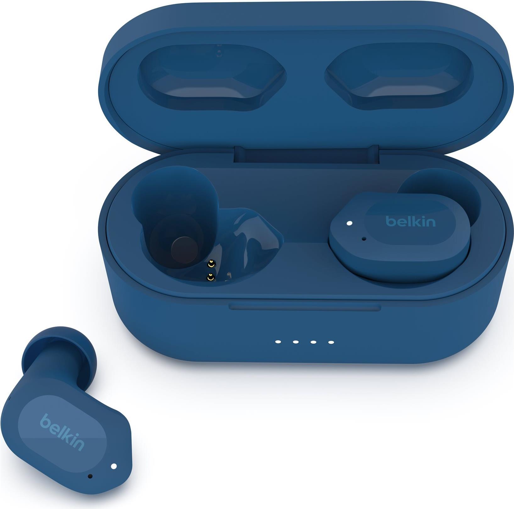 Belkin SoundForm Play True Wireless Kopfhörer Bluetooth Blau