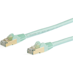 StarTech.com 6ASPAT10MAQ Patchkabel CAT6a (10 m, turkis, RJ45-Snagless-Steckverbinder, CAT6a-STP-Kabel, Kupferdraht, Netzwerkkabel) (6ASPAT10MAQ)