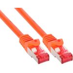 InLine® Patchkabel, S/FTP (PiMf), Cat.6, orange, 0,3m (76433O)