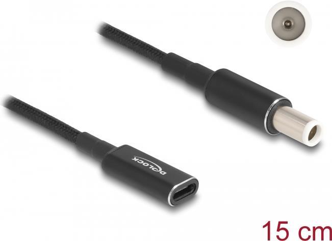 Delock Netzteil 24 pin USB-C (W) zu Gleichstromstecker 7,4 x 5,0 mm (M) (60037)