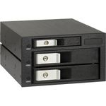 INTER-TECH HDD-Wechselrahmen ST-3525 fuer 1x 6,35cm 2.5" und 2x 8,89cm 3.5" (88887365)