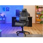 Trust Gaming GXT723 RUYA Gaming Stuhl grau Bequemer, vollständig einstellbarer Gaming-Stuhl mit Stoffpolsterung, grau (25439)