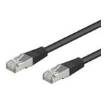 Wentronic Goobay CAT 5e Patchkabel, F/UTP, Schwarz, 5 m - CCA Kupfergemisch (68662)