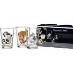 Ritzenhoff & Breker Trinkglas HOFTIERE, 3er Set aus Glas, mit Motivdruck, sortiert in 3 Motiven, - 1 Stück (819243)