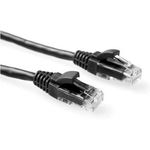 ACT Black 1 meter U/UTP CAT5E patch cable component level with RJ45 connectors. Cat5e u/utp component bk 1.00m (IK5901)