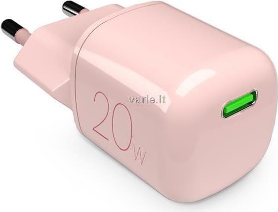 PURO PUFCMTCUSBC20WGROSE Ladegerät für Mobilgeräte Smartphone - Tablet Pink AC Kabelloses Aufladen Schnellladung Drinnen (PUFCMTCUSBC20WGROSE)