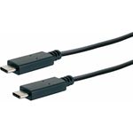 Schwaiger LK 101 C USB Kabel 1 m 3.2 Gen 2 (3.1 Gen 2) USB C Schwarz (LK101C531)