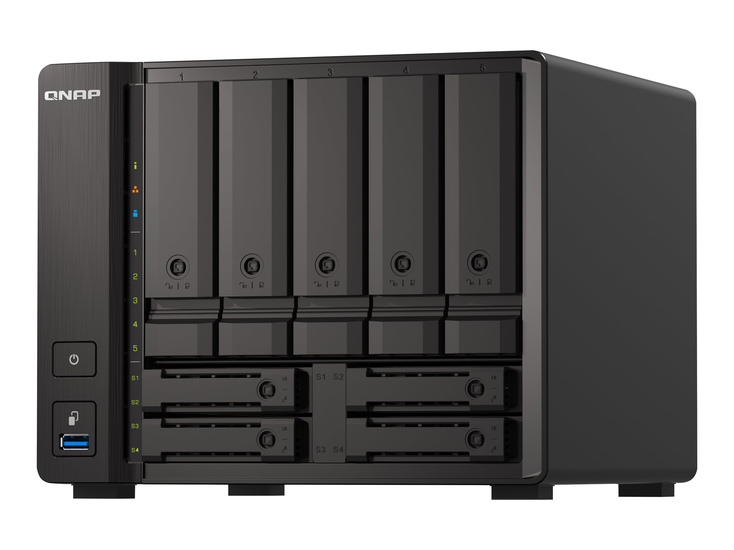 QNAP TS-H973AX-8G NAS-Server 8 GB RAM Schwarz