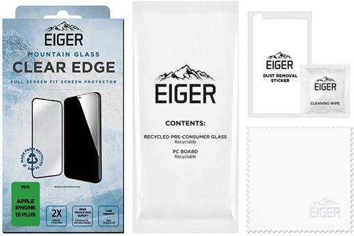 EIGER Mountain Glass Clear Edge Klare Bildschirmschutzfolie Apple 1 Stück(e) (EGSP00907)