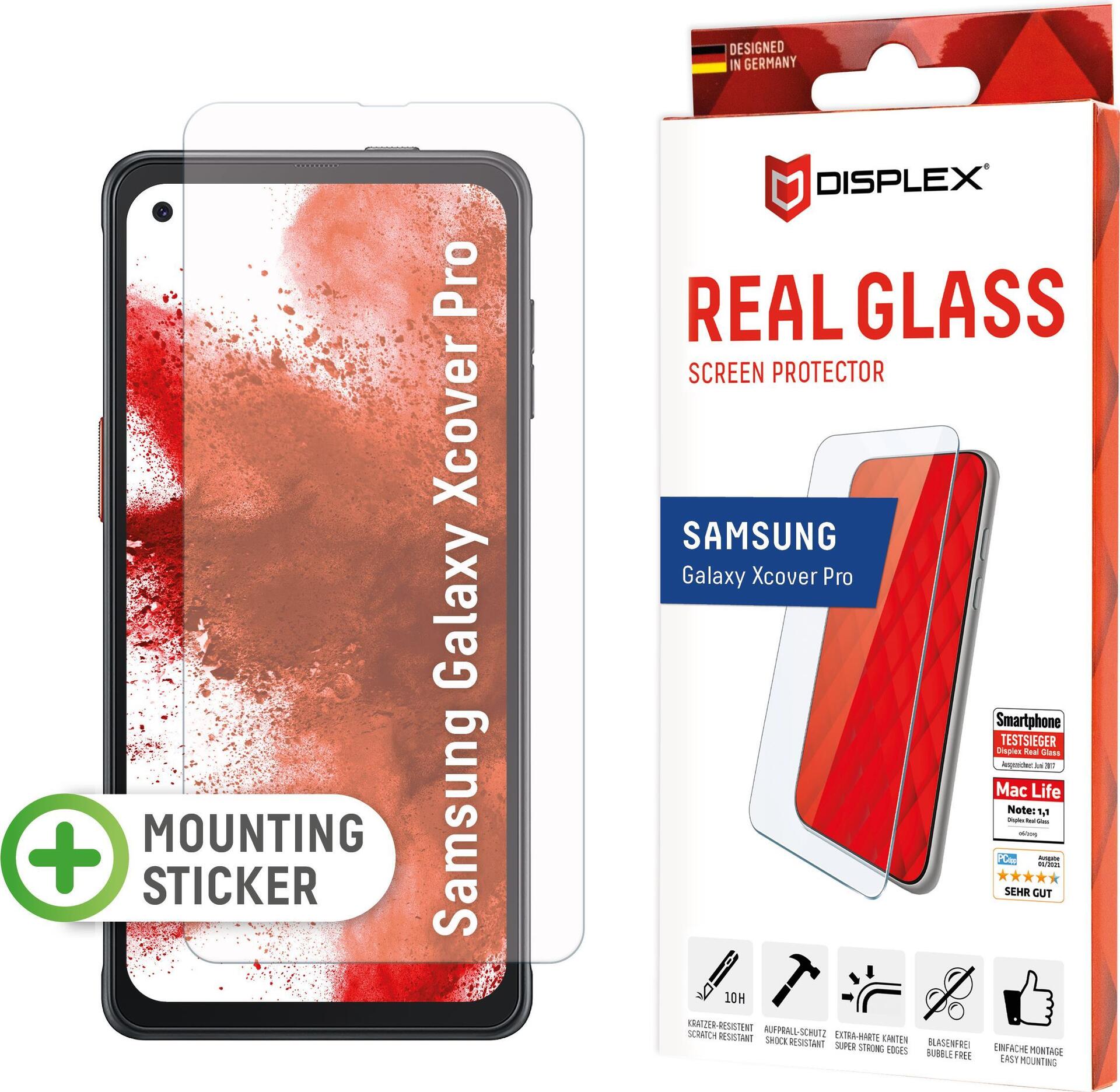 Displex Panzerglas (10H) für Samsung Xcover Pro (01567)