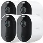 Arlo Pro 3 Wire-Free Security Camera System - Gateway + Kamera(s) - drahtlos - 802,11b, 802,11g, 802,11n - 4 Kamera(s) - Schwarz (VMS4440B-100EUS)