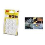 3M Bumpon Elastikpuffer, transparent, rund, Durchm. 22,3 mm Höhe: 10,1 mm, selbstklebend, absorbieren Vibrationen und (SJ5309BL)