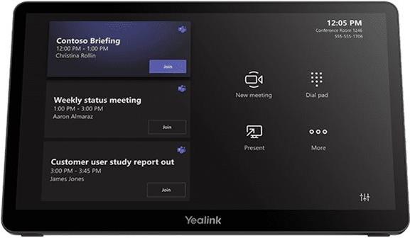 Yealink MTouch Plus-Ex Package, 11.6" Extended Touch Console for, MVC Series Room System, 1x MtouchPlus-EXT touch console, 1x 7.5m CAT5E cable, PoE supported, 1x PoE power adapter, Wall-mount and desk-mount bracket, Including 2-year hardware manufacturer' (1303092)