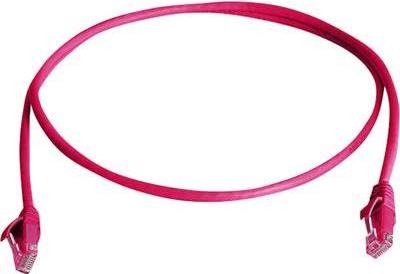 Telegärtner 100008898 RJ45 Netzwerkkabel, Patchkabel CAT 6 7.5 m Rot Flammwidrig, mit Knickschutztülle 1 St.