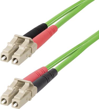 StarTech.com 20m (65ft) LC to LC (UPC) OM5 Multimode Fiber Optic Cable, 50/125µm Duplex LOMMF Zipcord, VCSEL, 40G/100G, Bend Insensitive, Low Insertion Loss, LSZH Fiber Patch Cord (LCLCL-20M-OM5-FIBER)