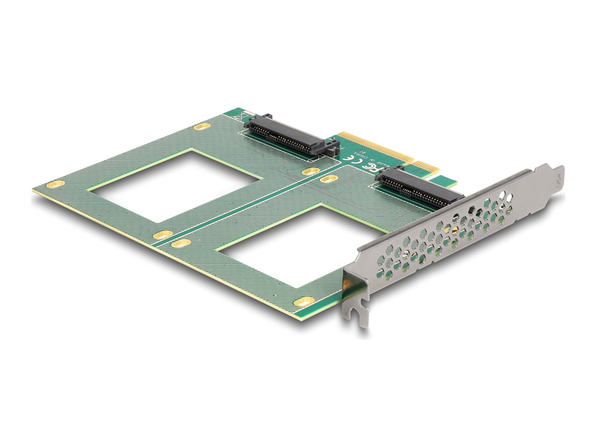 Delock 90162 PCIe 4.0 x8 Speicher-Controller 2 Ports U.2 NVMe