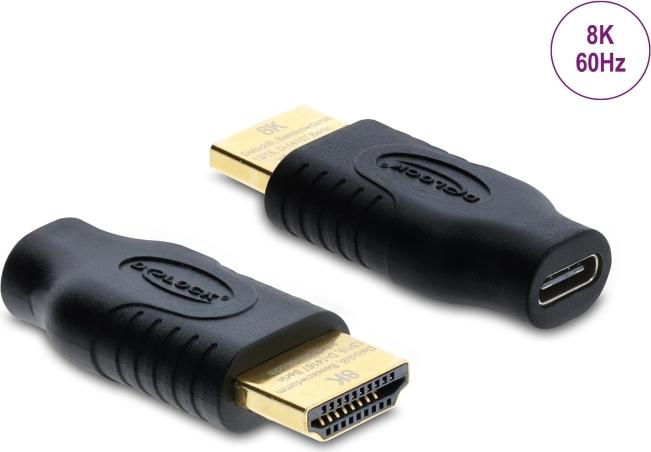 Delock USB Type-C zu HDMI Adapter (DP Alt Mode) 8K 60 Hz mit HDR und HDCP (61076)
