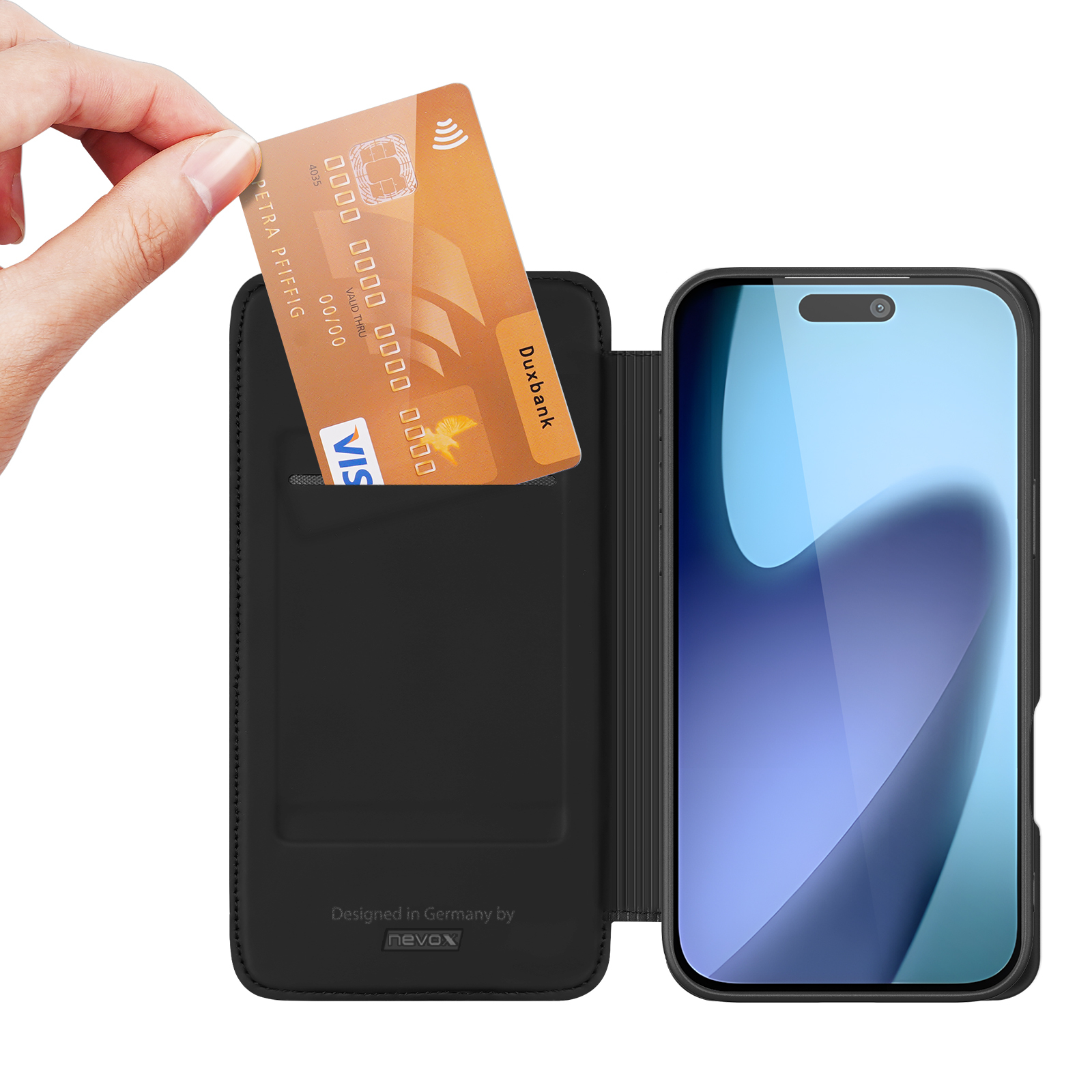 Nevox Vario Series Bookcase iPhone 17 6,3" Schwarz