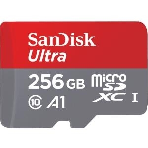 Sandisk Ultra microSD UHS-I 0.256GB MicroSDXC Klasse 10 Speicherkarte (SDSQUAM-256G-GN6MA)