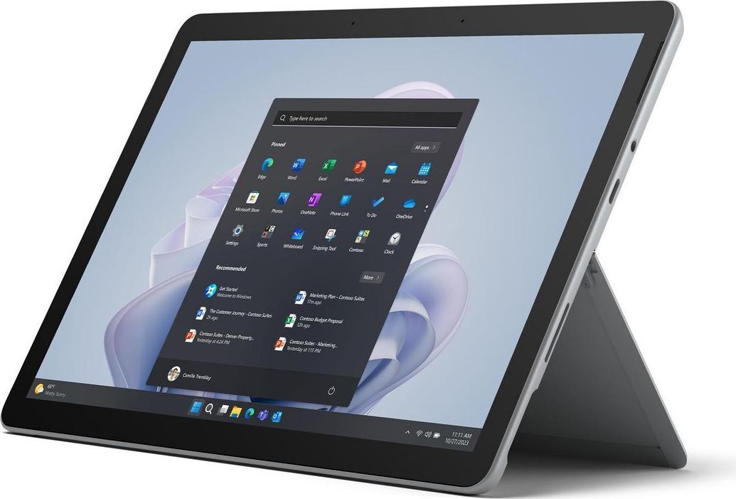 Microsoft Surface Go 4 for Business 10,5" Tablet Intel N200 8 GB RAM 64 GB SSD Windows 11 Pro Platin