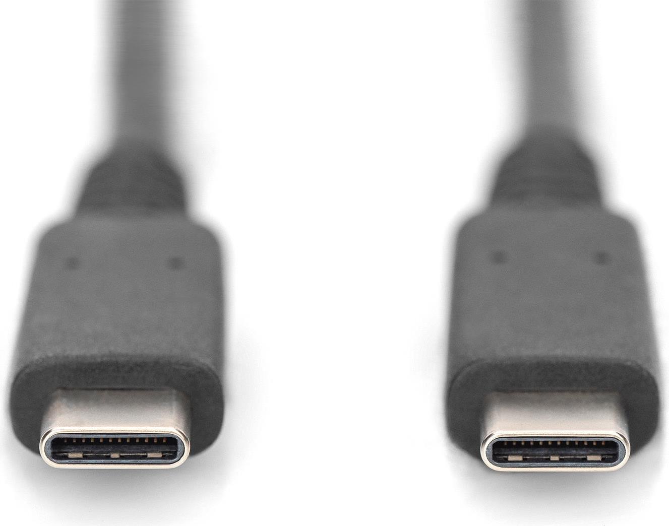 DIGITUS USB-Kabel USB-C (M) zu USB-C (M) (AK-300343-008-S)