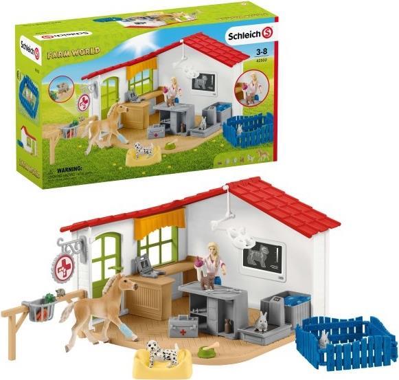 Schleich Farm World Tierarzt-Praxis mit Haustieren Mehrfarbig