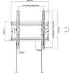 Goobay Pro TV-Wandhalterung Pro TILT (M), M (81-140 cm / 32-55"), Schwarz - für Fernseher von 81,30cm (32") bis 139,70cm (55") (81-140 cm), neigbar bis 70kg (49909)