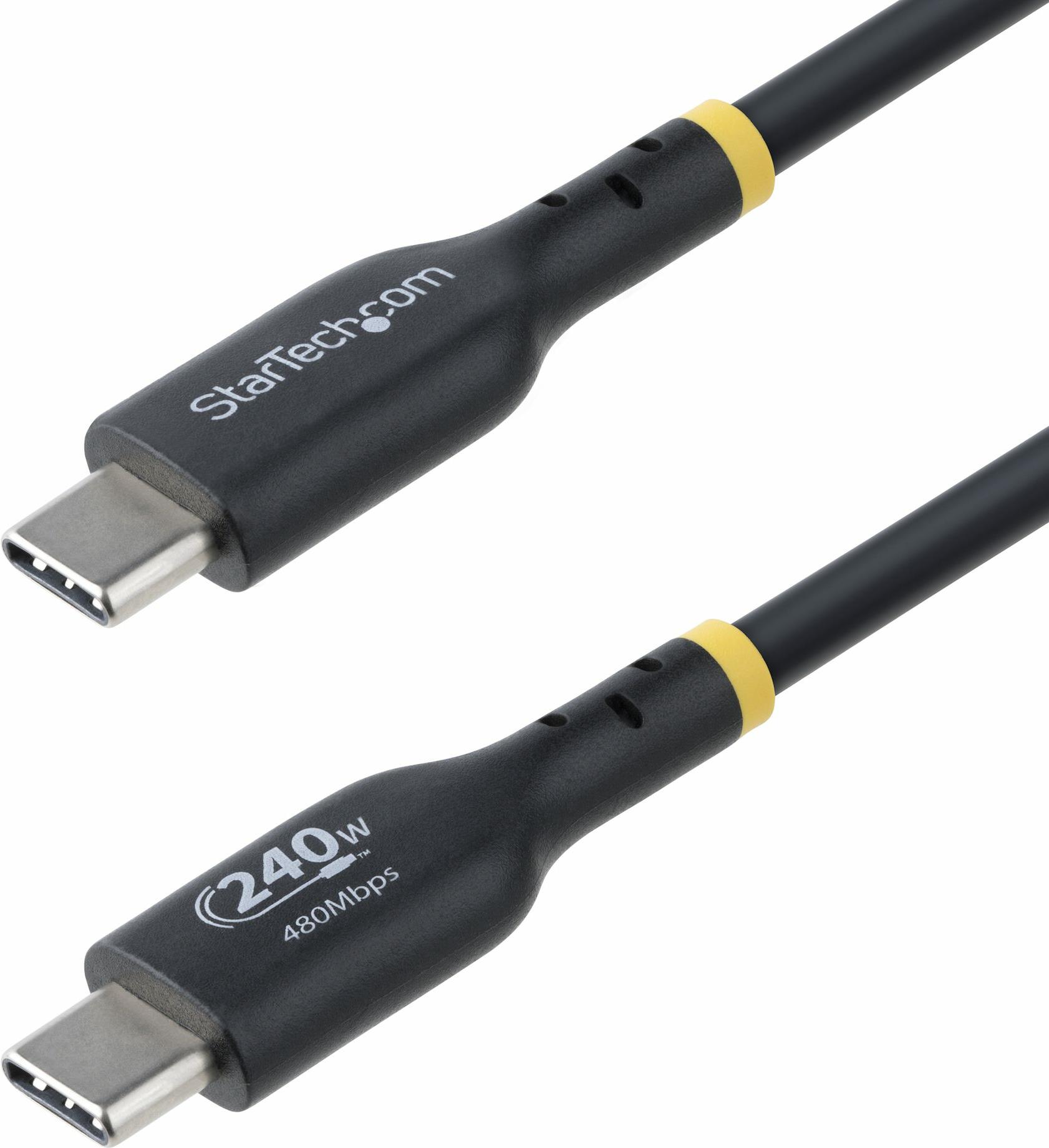 StarTech.com 3m USB C Charging Cable, USB-IF Certified USB-C Cable, 240W (USB2EPR3M)