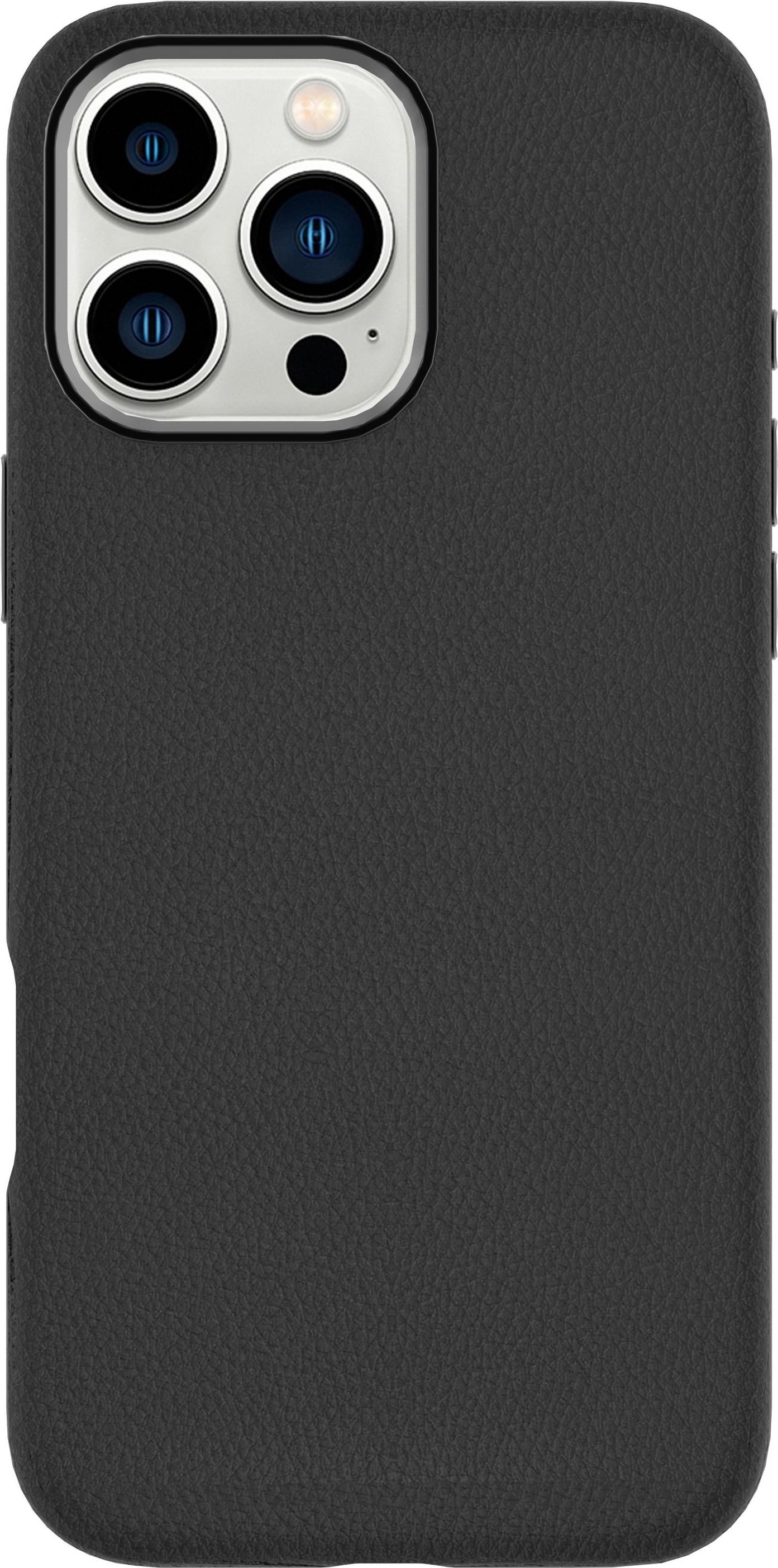 eSTUFF INFINITE VENICE iPhone 16 Pro Black Leather Magnetic Cover. (ES67160021)