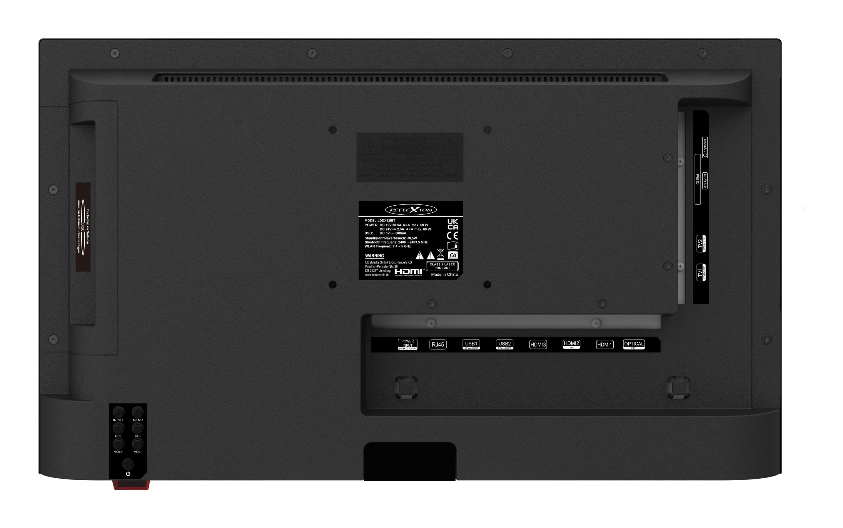 Reflexion LDDX32iBT 32" Full HD Smart LED-TV WebOS DVD Schwarz