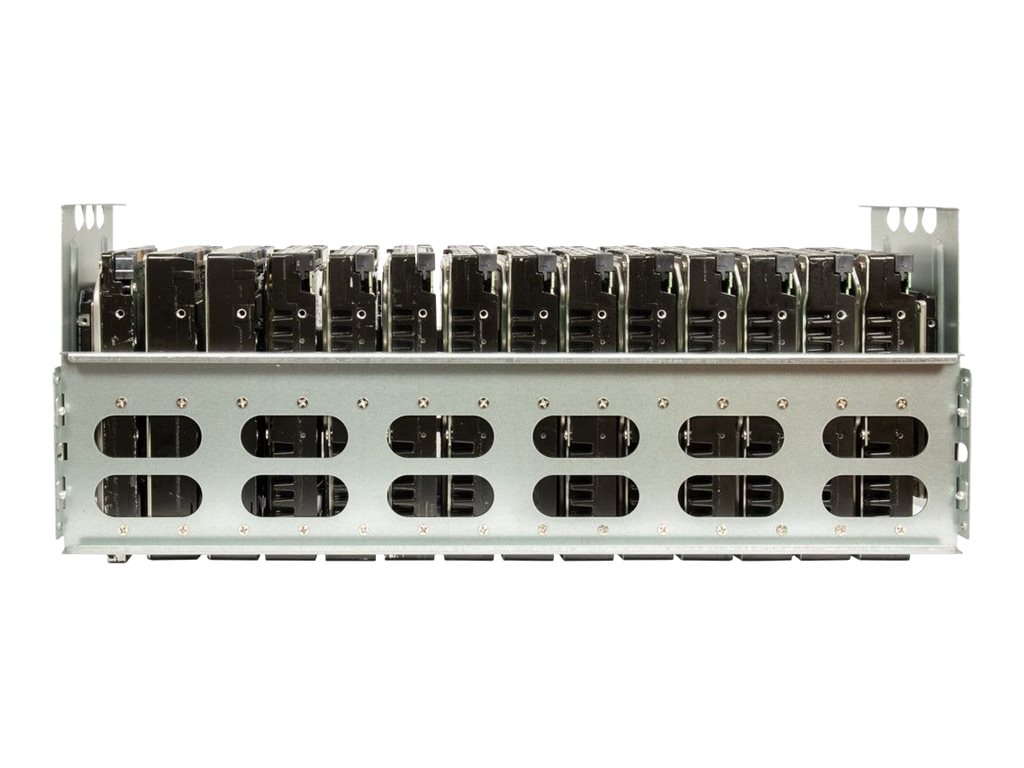 Inter-Tech 4F28 Mining 4U Rack-Gehäuse E-ATX Schwarz, Silber