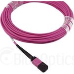 Kompatibles NetApp X66205-2 BlueOptics LWL Breakout Patchkabel, MPO/UPC, 4xDuplex LC/UPC, 2 Meter, Multimode G50/125µm, OM4, Markenfaser, 3.0mm LSZH magenta, 8 Kerne und MPO Stecker ohne Pins, inkl. Messprotokoll (X66205-2-BO)
