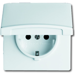 BJ Allwetter Schuko Steckdosen-Einsatz Klappdeckel (2CKA002064A0289)
