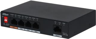 Dahua Technology PoE PFS3005-4ET-60 Unmanaged L2 Gigabit Ethernet (10/100/1000) Power over Ethernet (PoE) Schwarz (DH-PFS3005-4ET-60)