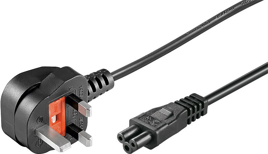 Microconnect PE090810 Stromkabel Schwarz 1 m C5-Koppler (PE090810)