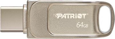 Patriot Memory Tab T560 64GB USB-Stick Dual USB 120MB/s (PS64GT560DS5D) Silber (PS64GT560DS5D)