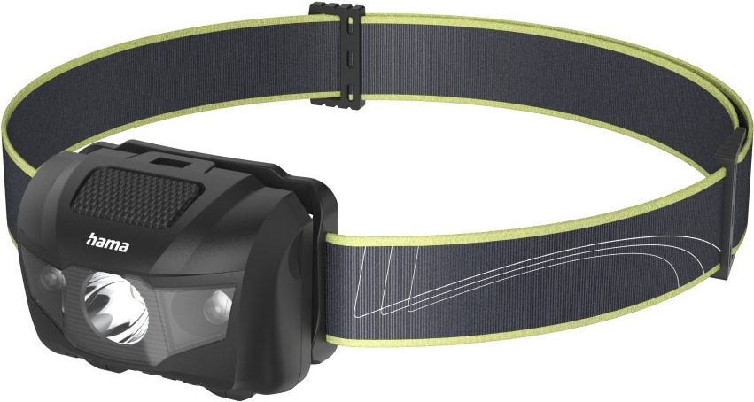 Hama LED-Stirnlampe HL200 Batterien Kopflampe zum Joggen Sport 4 Modi (00228615)
