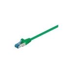 Wentronic Goobay CAT 6a Patchkabel, S/FTP (PiMF), Grün, 3 m - LSZH halogenfrei, Kupfer (93783)