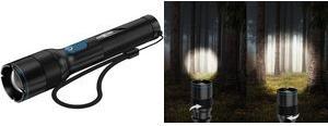 ANSMANN Akku LED-Taschenlampe Adventure TA2500RF, schwarz Lichtstrom: 2.435 Lumen, Leuchtdauer: 5,5 Stunden, - 1 Stück (1600-0764)