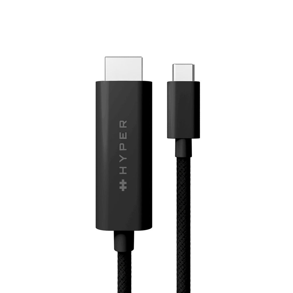 HyperDrive Adapterkabel USB-C auf HDMI 2,5 m 4K60Hz Schwarz