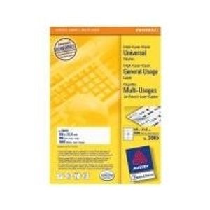 Avery - Etiketten - weiß - A4 (210 x 297 mm) - 100 Stck. 16) (3665) - Avery - Etiketten - weiß - A4 (210 x 297 mm) - 100 Stck. 16) (3665)