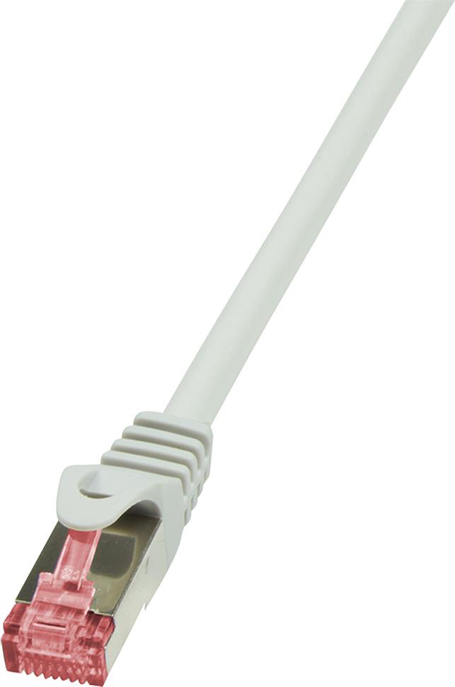 LogiLink Patchkabel, Kat. 6, S/FTP, 10,0 m, grau geschirmt (PIMF), 4 x 2 AWG 27/7, Belegung: 1:1, Kupferader, - 1 Stück (CQ2092S)