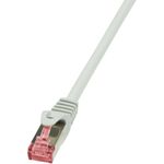 LogiLink Patchkabel, Kat. 6, S/FTP, 10,0 m, grau geschirmt (PIMF), 4 x 2 AWG 27/7, Belegung: 1:1, Kupferader, - 1 Stück (CQ2092S)