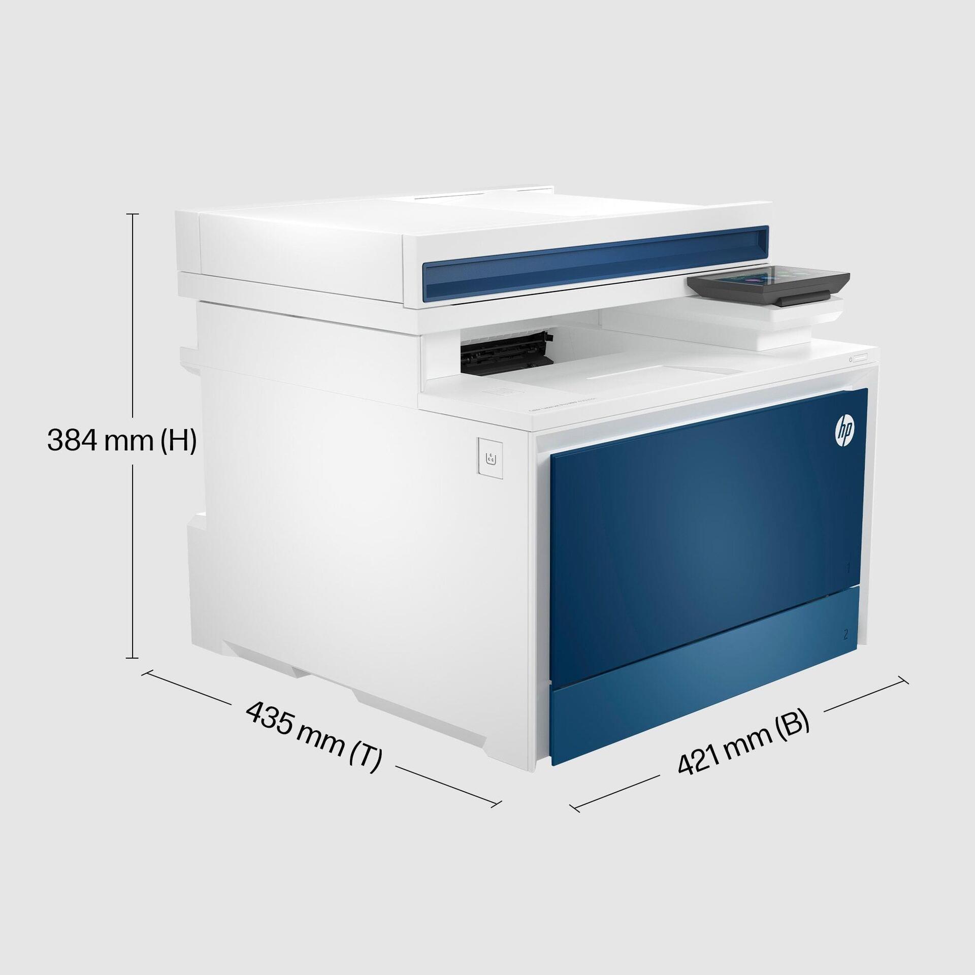HP Color LaserJet Pro MFP 4302fdn Multifunktionsdrucker Laser 600 x 600 dpi 33 Seiten/Min. Blau, Weiß