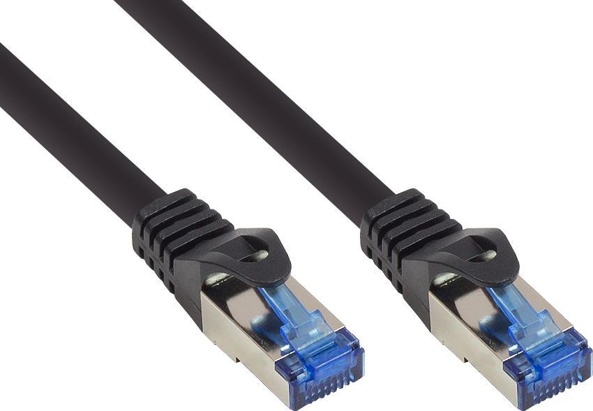 Alcasa 8060-SF015S Netzwerkkabel 1,5 m Cat6a S/FTP (S-STP) Schwarz (8060-SF015S)