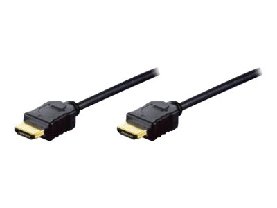 Digitus AK-330107-020-S HDMI-Kabel mit Ethernet 2 m HDMI 2.0 Schwarz