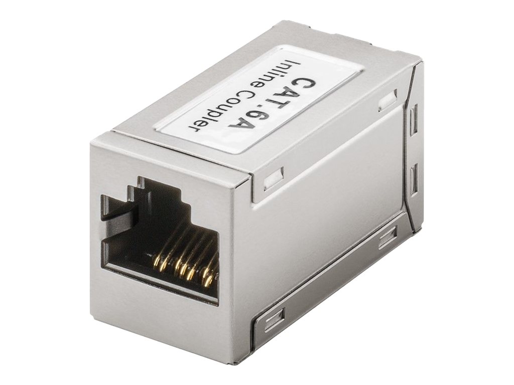Goobay RJ45 Modulkupplung CAT 6A Silber