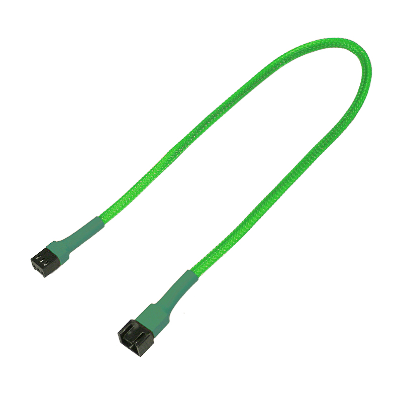Nanoxia Lüfter-Verlängerungskabel 3-Pin Molex 60 cm Neongrün