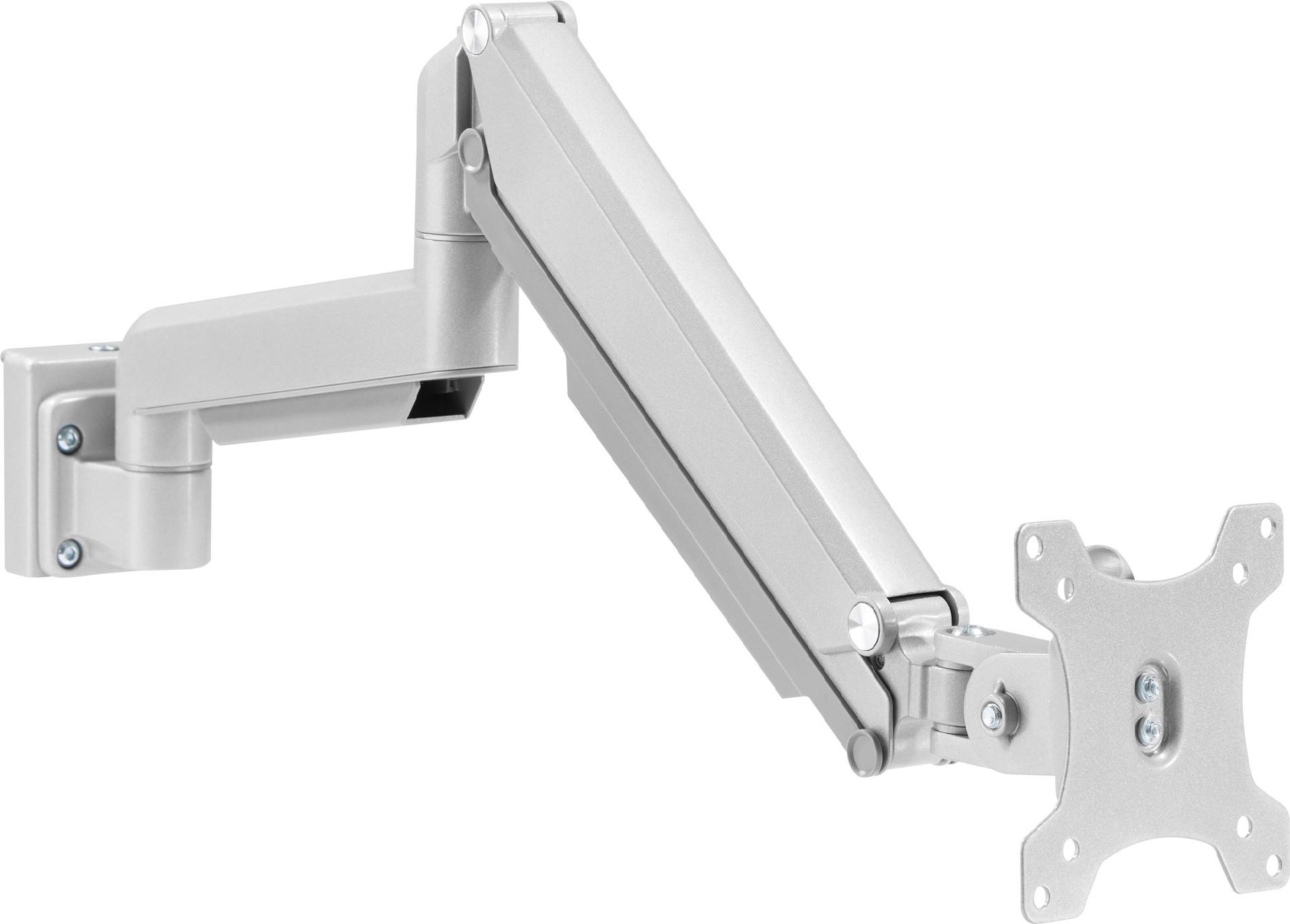 InLine Slatwall Lifter Monitorhalterung 17"-32" bis 9 kg VESA 75/100 mm Silber